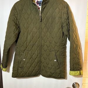 Lands' End Women’s olive Green Quilted Jacket
